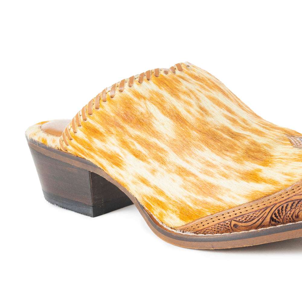 Oorage Western Hand-Tooled Mules