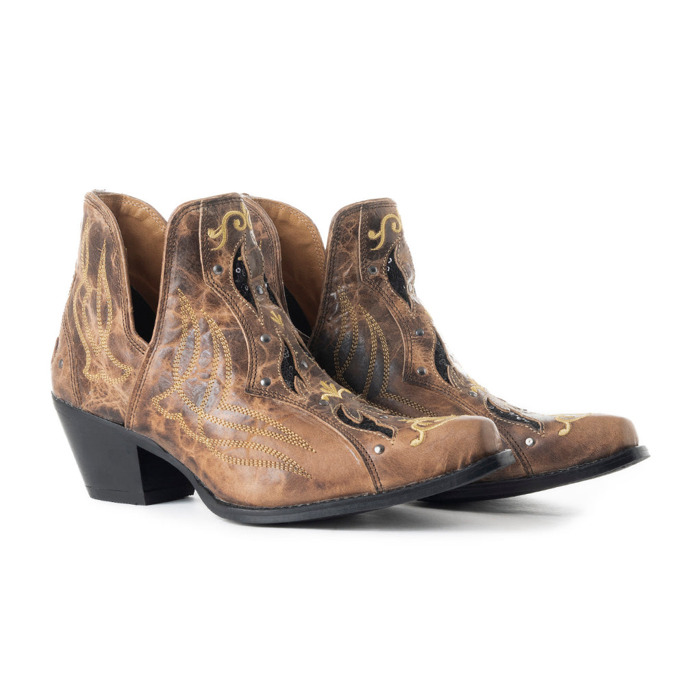 Tentor Western Leather Booties