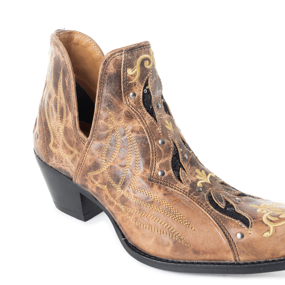 Tentor Western Leather Booties