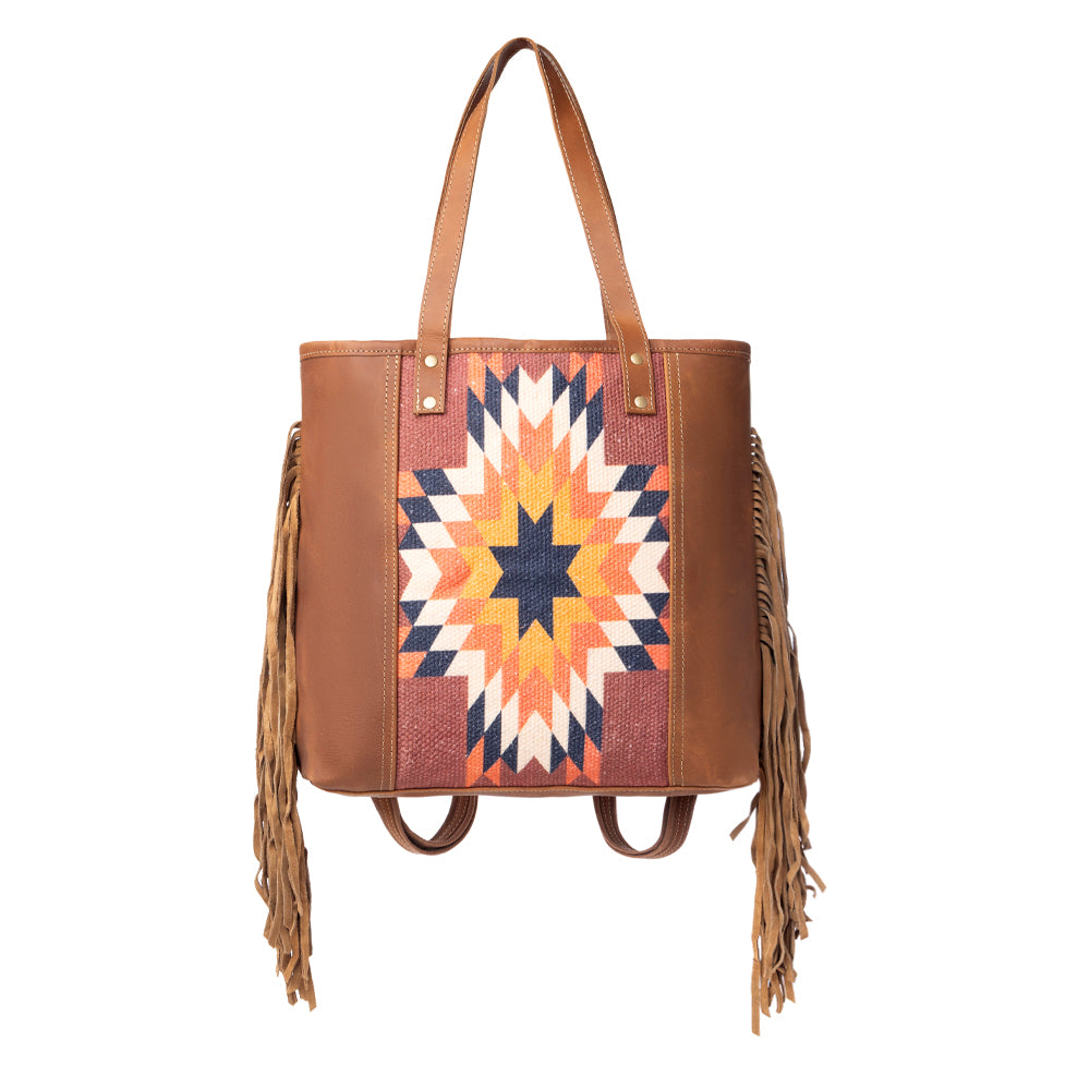 Sedona Star Fringed Tote Bag