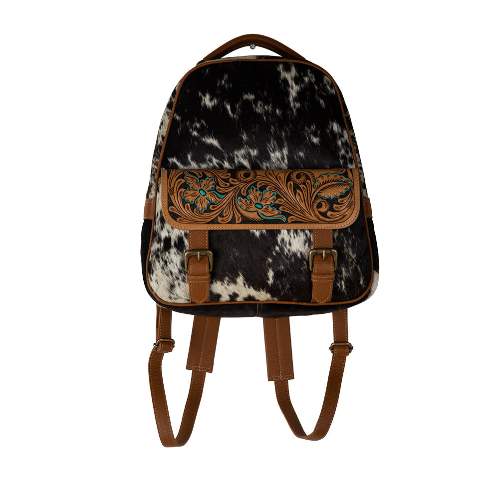 Western Swing Hand-Tooled Backpack Bag