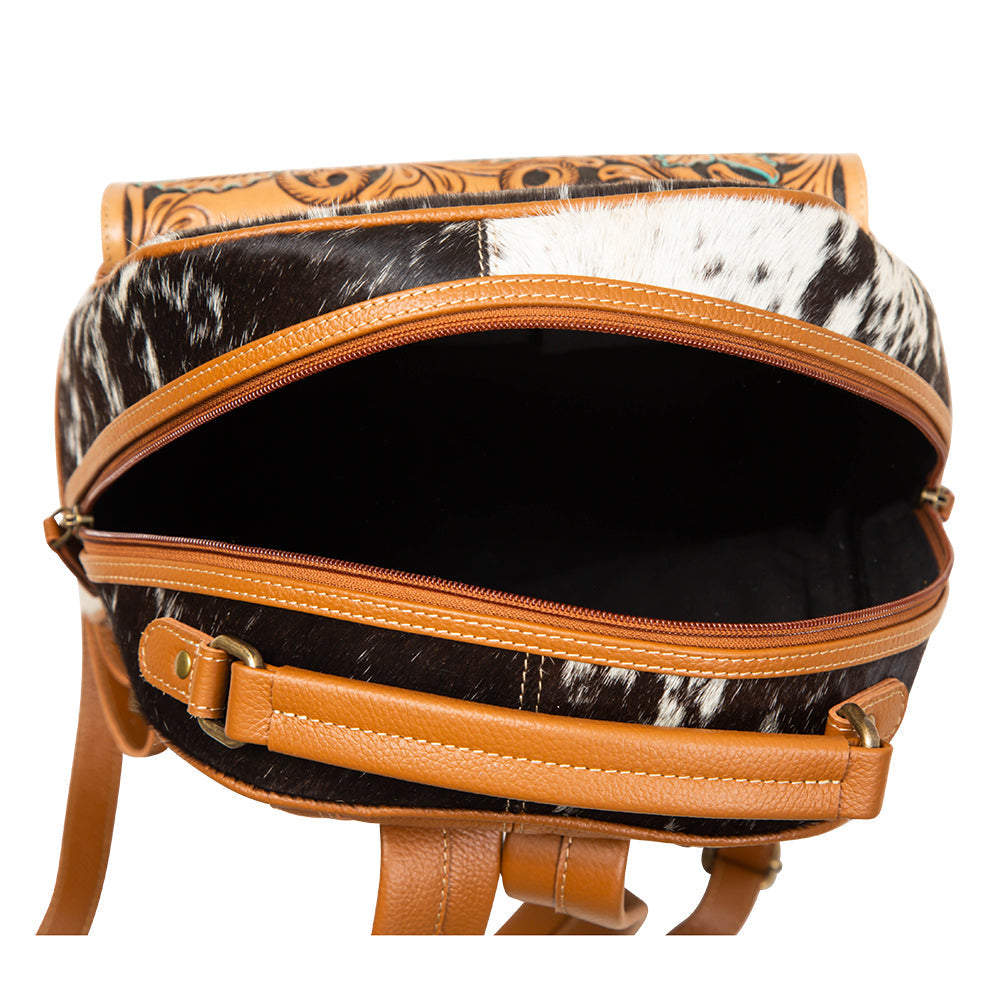 Western Swing Hand-Tooled Backpack Bag