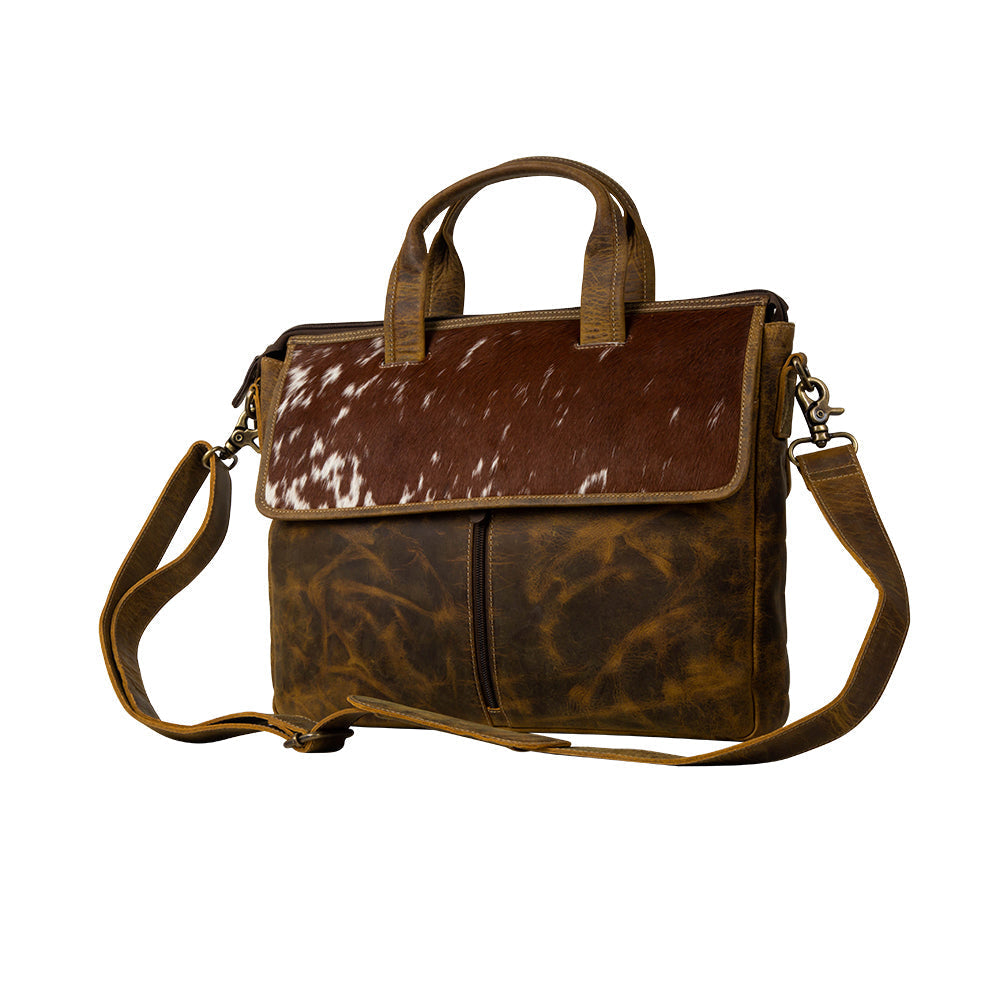Range Acres Leather Satchel Laptop Bag