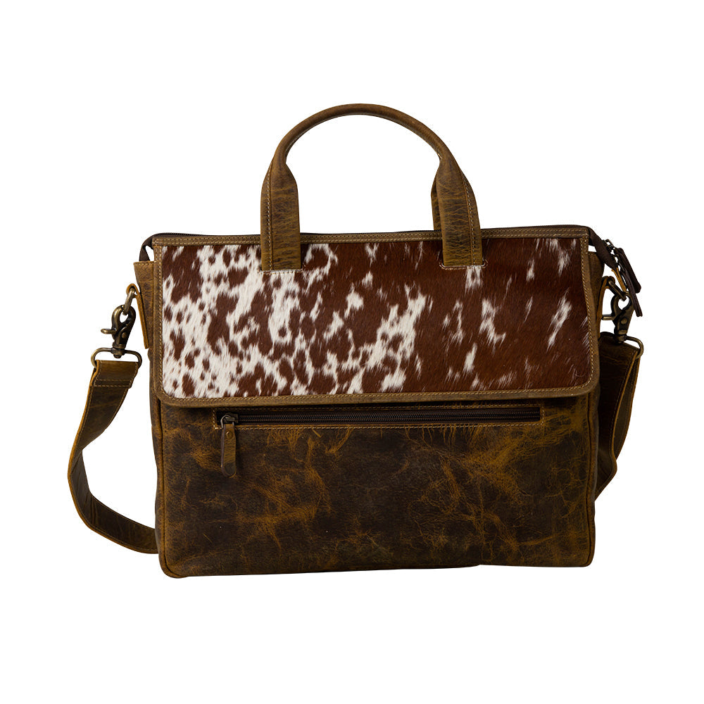 Range Acres Leather Satchel Laptop Bag