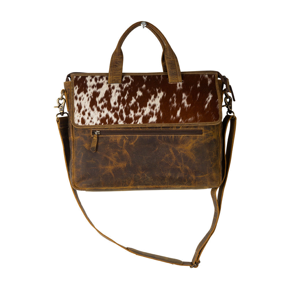 Range Acres Leather Satchel Laptop Bag