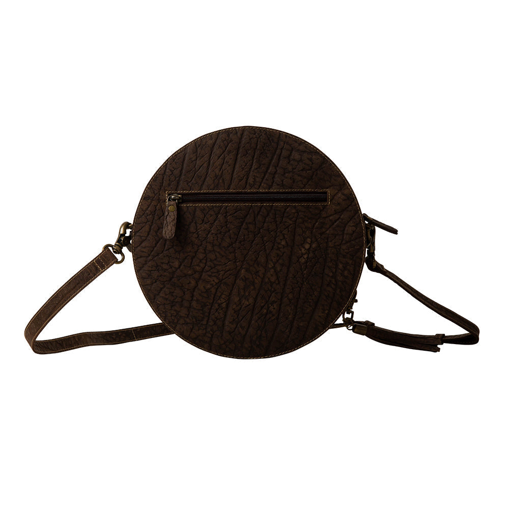 Pecos Wind Weave Pattern Round Bag