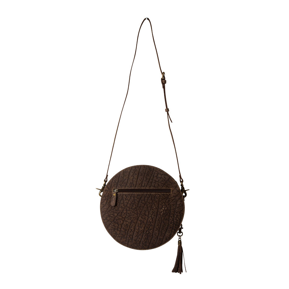 Pecos Wind Weave Pattern Round Bag