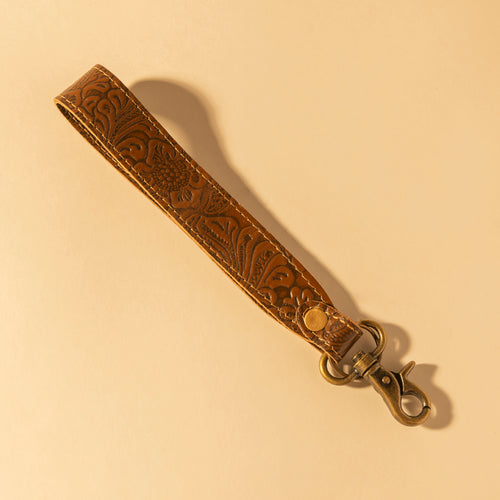 Classic Country Hand-Tooled Key Fob