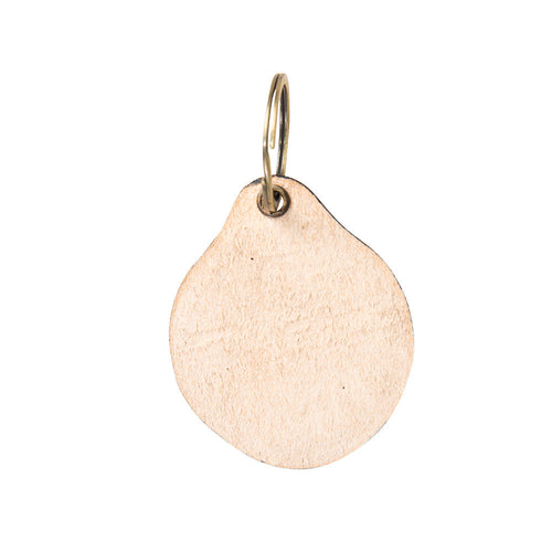 Desert Daffodil Hand-Tooled Key Fob