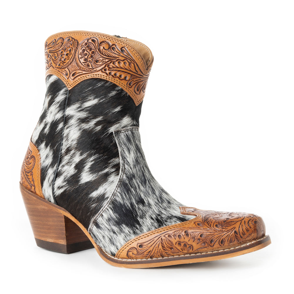 Silverado Hair-on Hide & Hand-tooled Boots