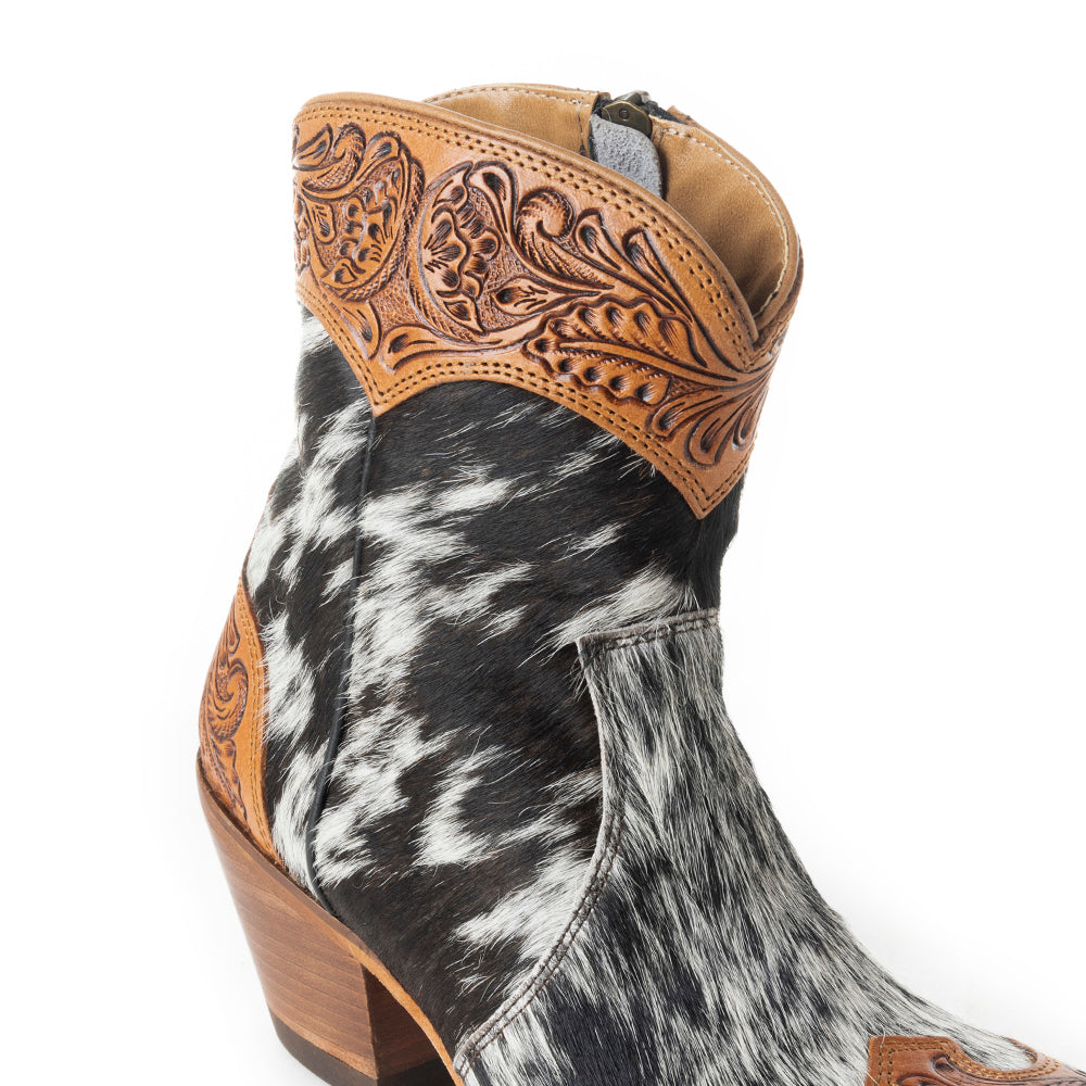 Silverado Hair-on Hide & Hand-tooled Boots