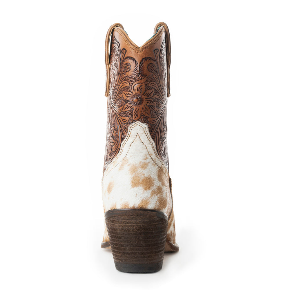 Kelsey Anne Hair-on Hide & Hand-tooled Leather Boots