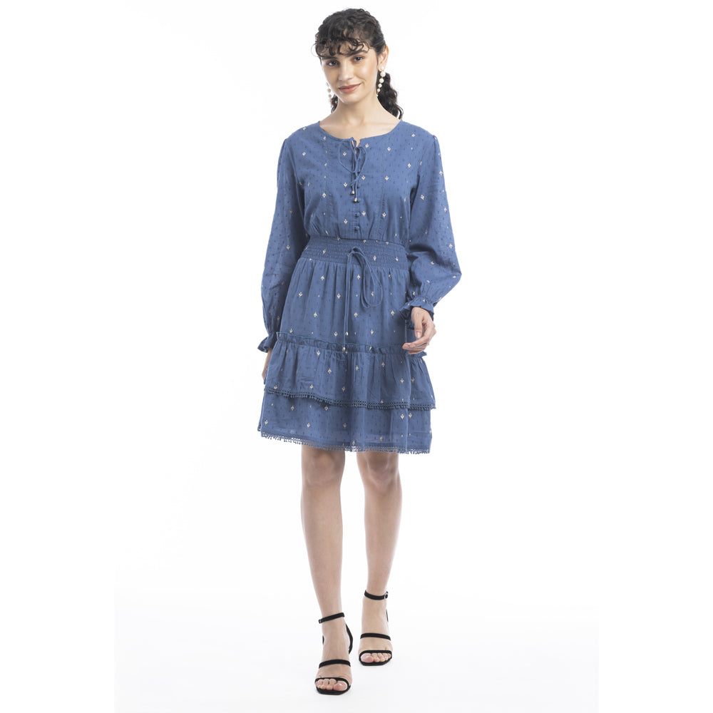 Jasmine Embroidered Accent Dress
