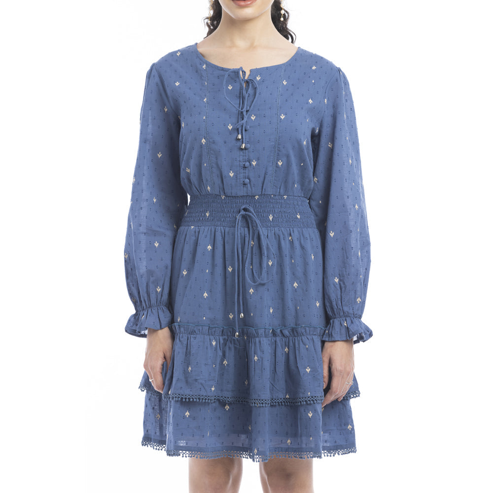 Jasmine Embroidered Accent Dress