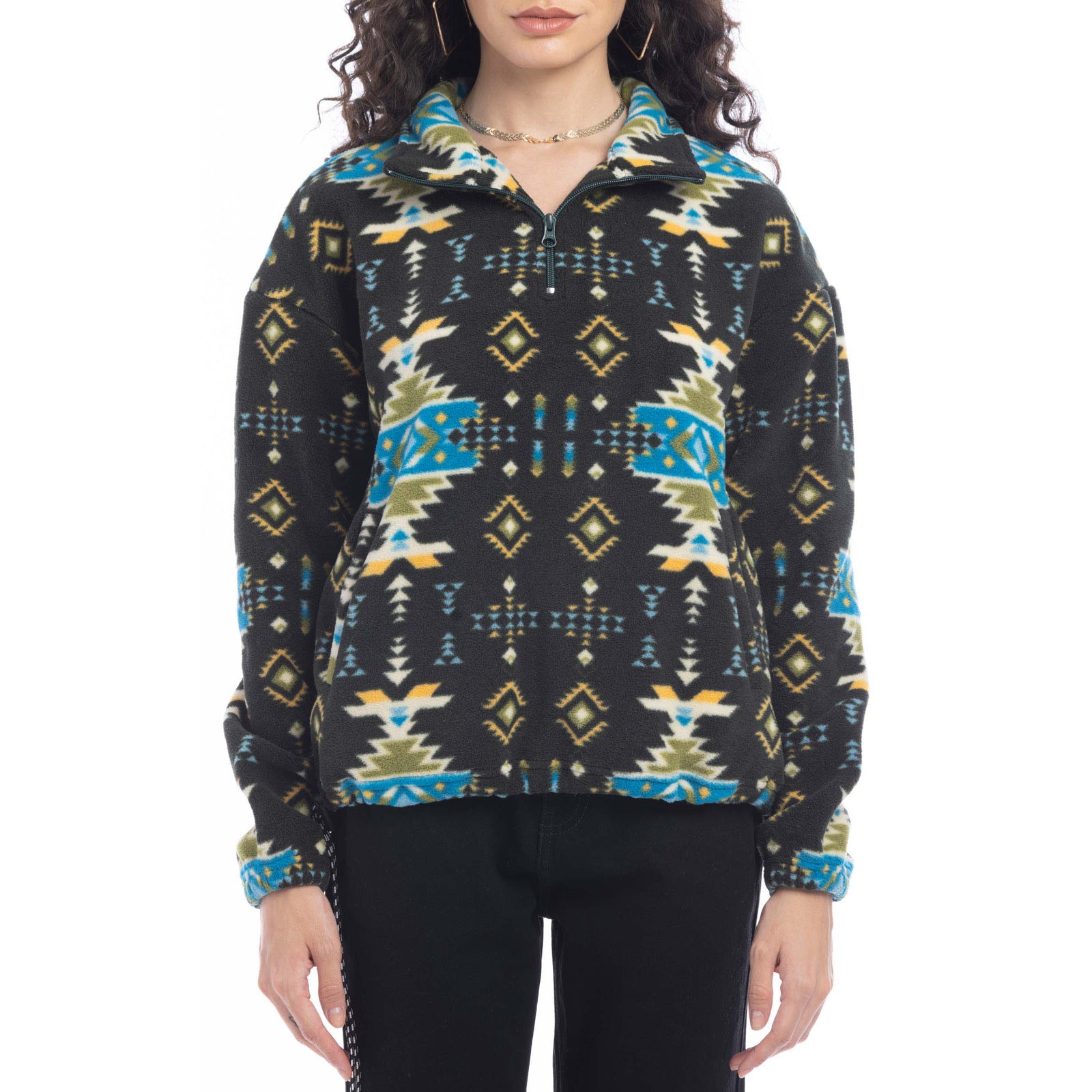 Maren High Collar Jacket in Mesa Tribal
