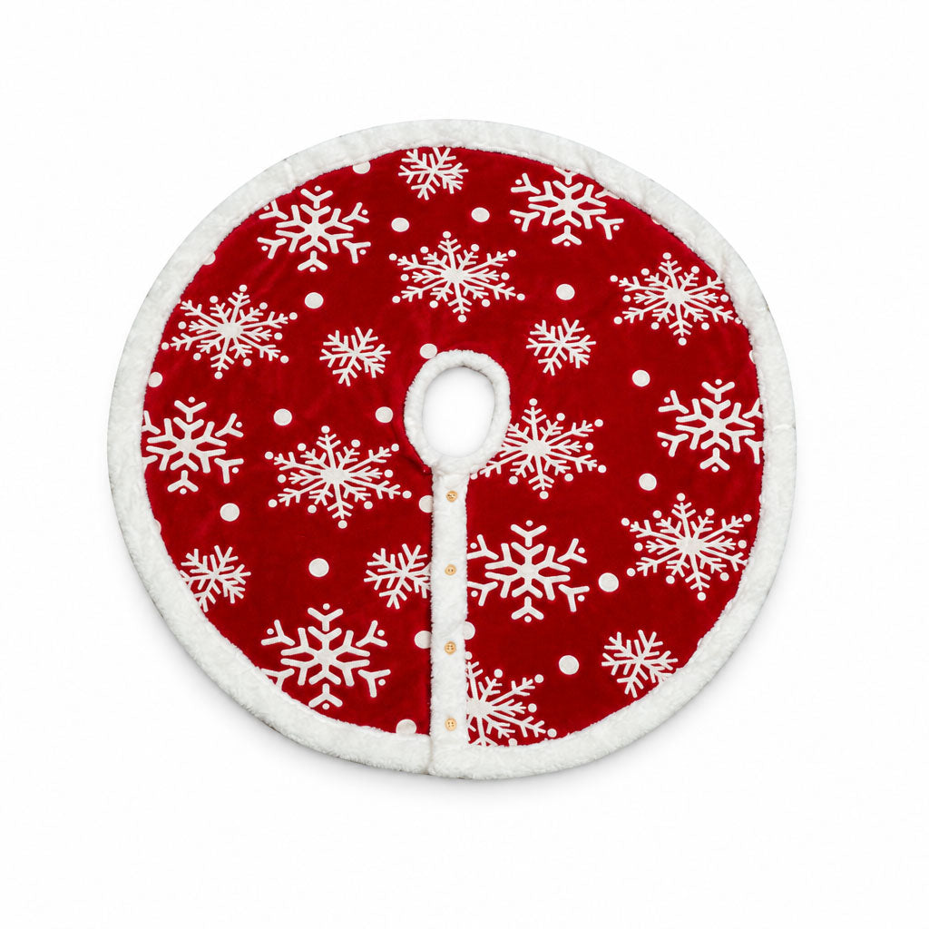 Christmas Snowflakes Tree Skirt