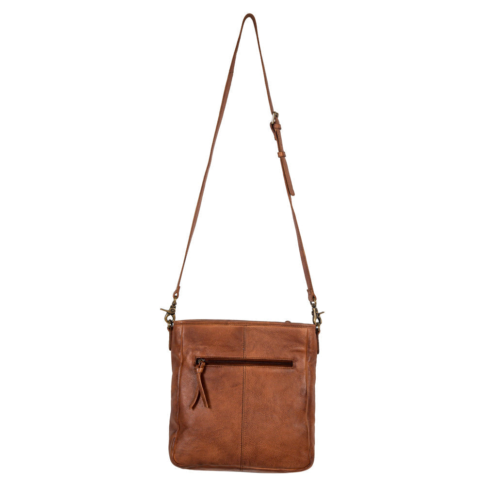 Santa Clara Canyon Stitched Hairon Leather Bag
