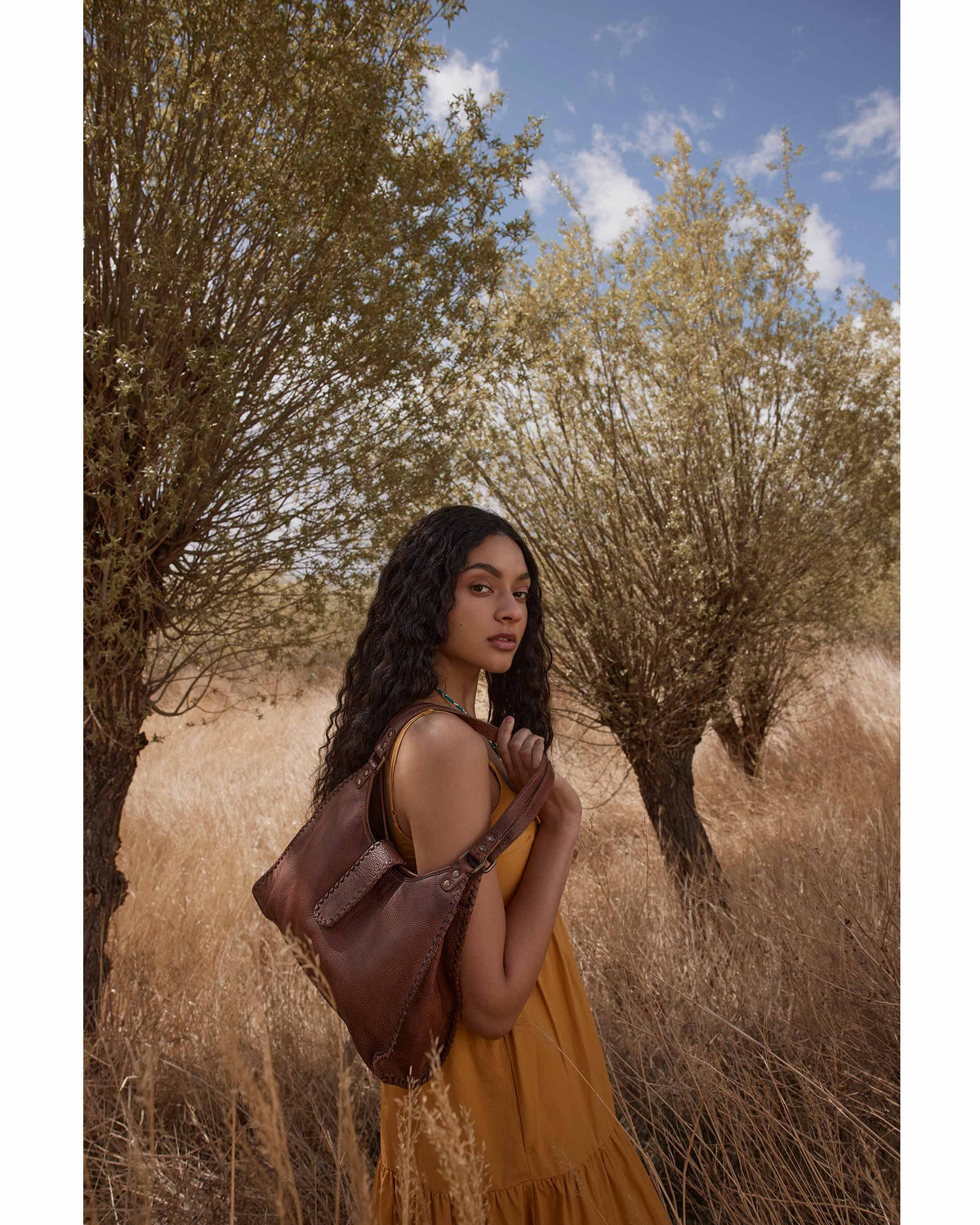 Lobeth Accent Hairon & Leather Bag