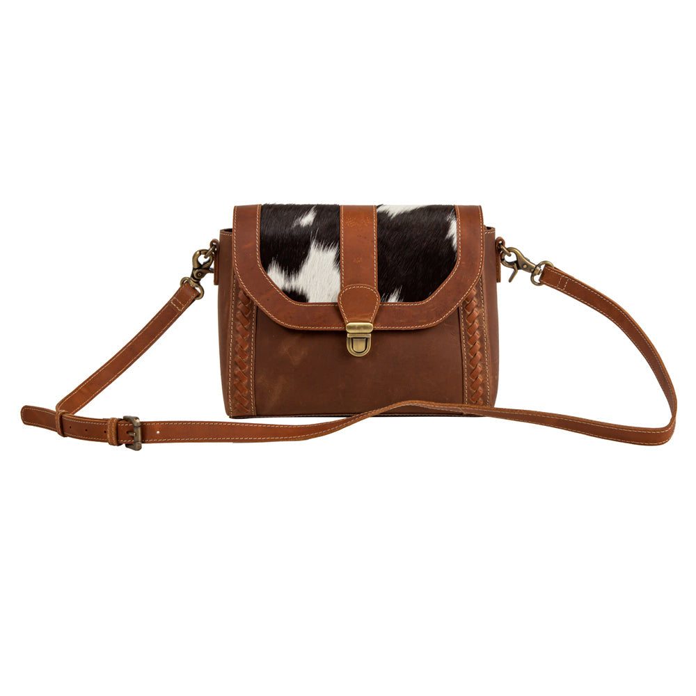 Steer Crest Falls Leather Hairon Bag