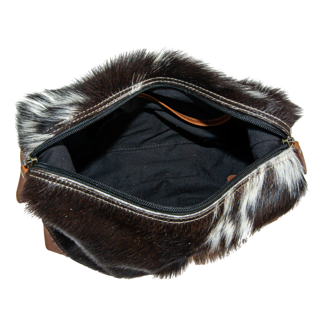 Cullom Trail Hair-On Hide Make Up Kit In Black