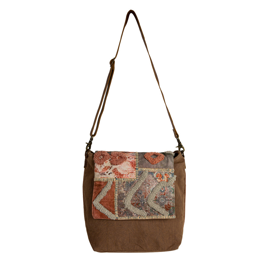Just Like Home Accent Stitch Shoulder Bag