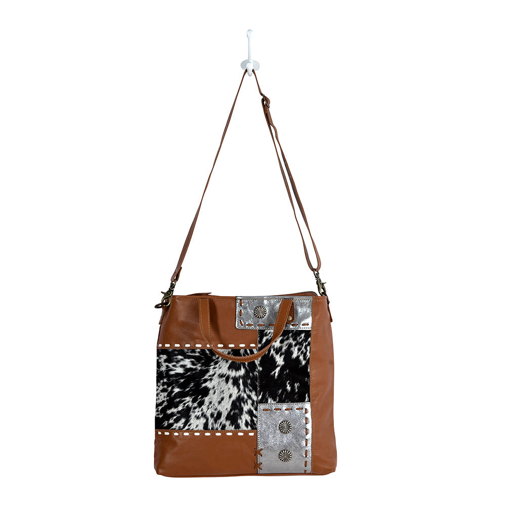 Concho Ranch Trail Canvas & Hairon Bag