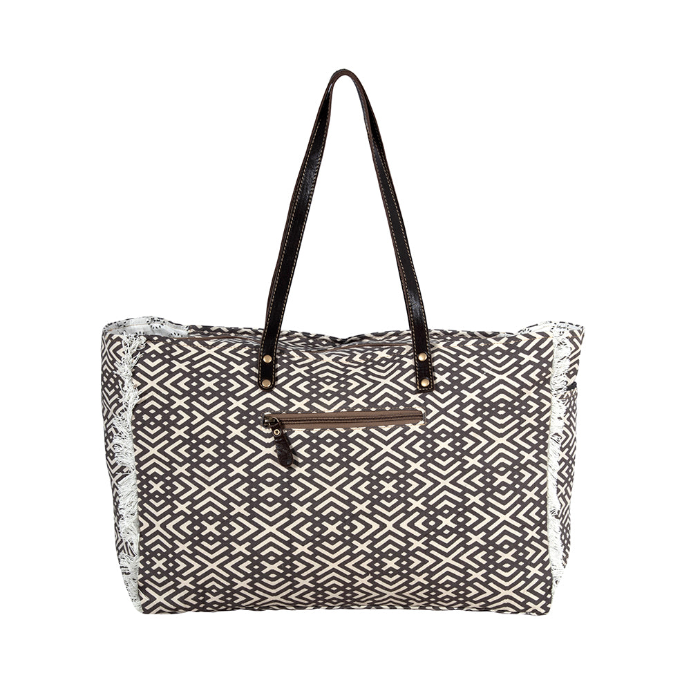 Terrence Geometric Weekender Bag