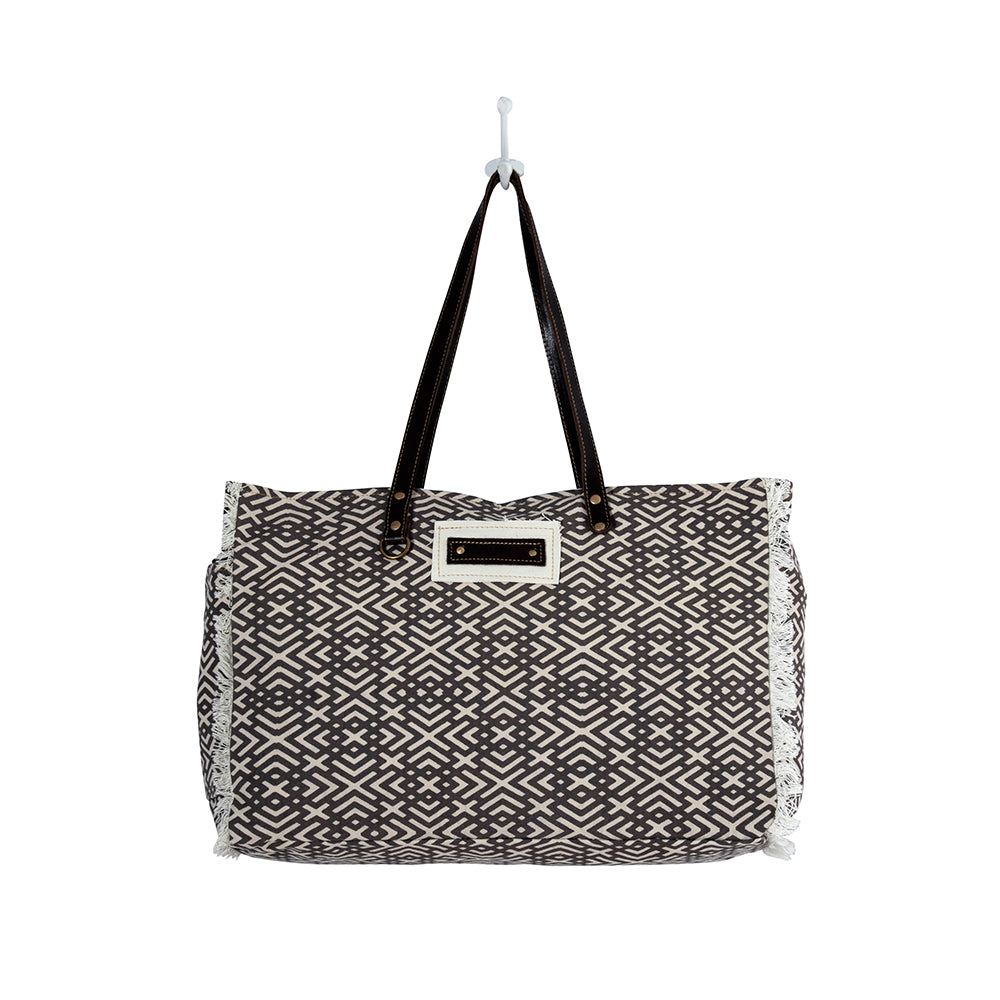 Terrence Geometric Weekender Bag