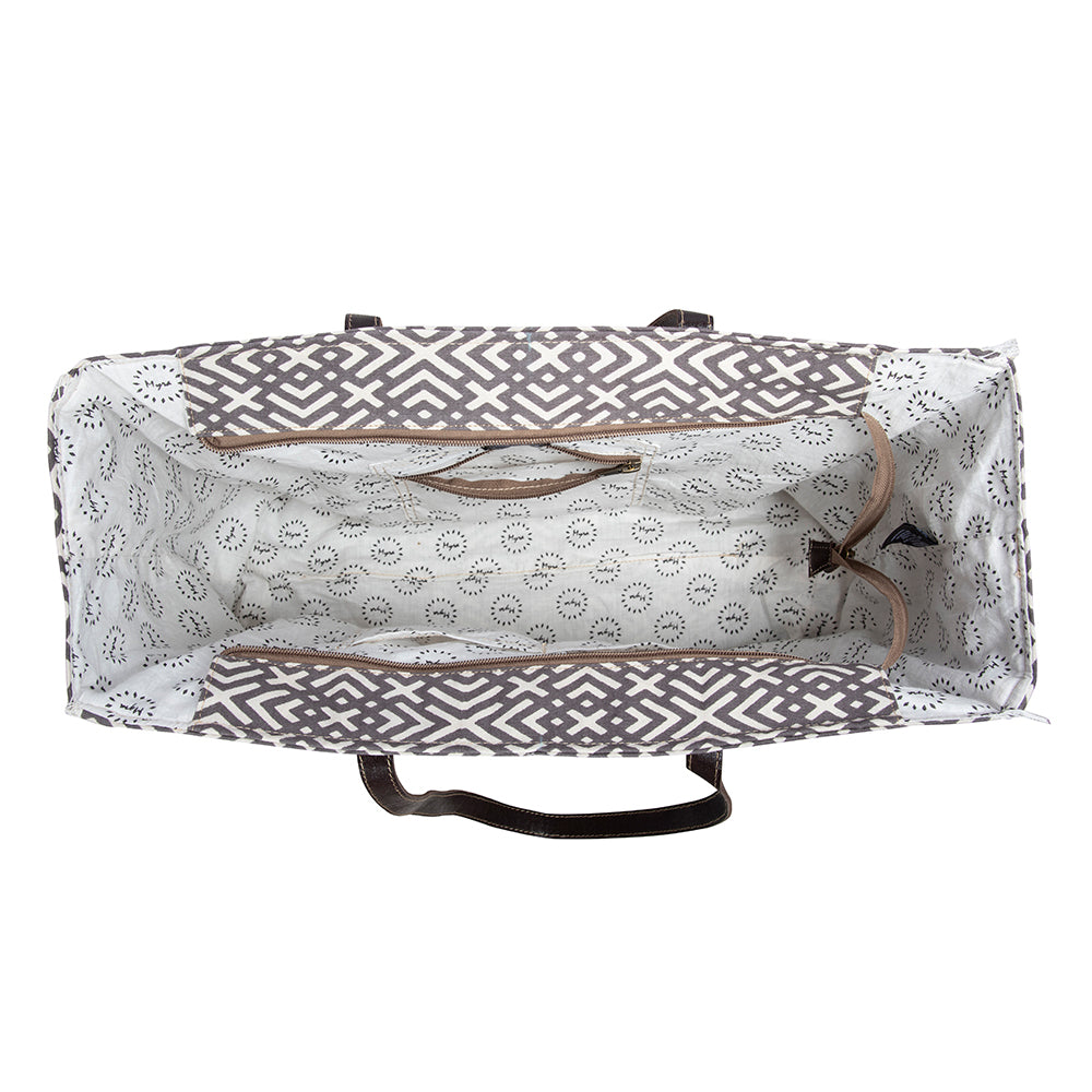 Terrence Geometric Weekender Bag