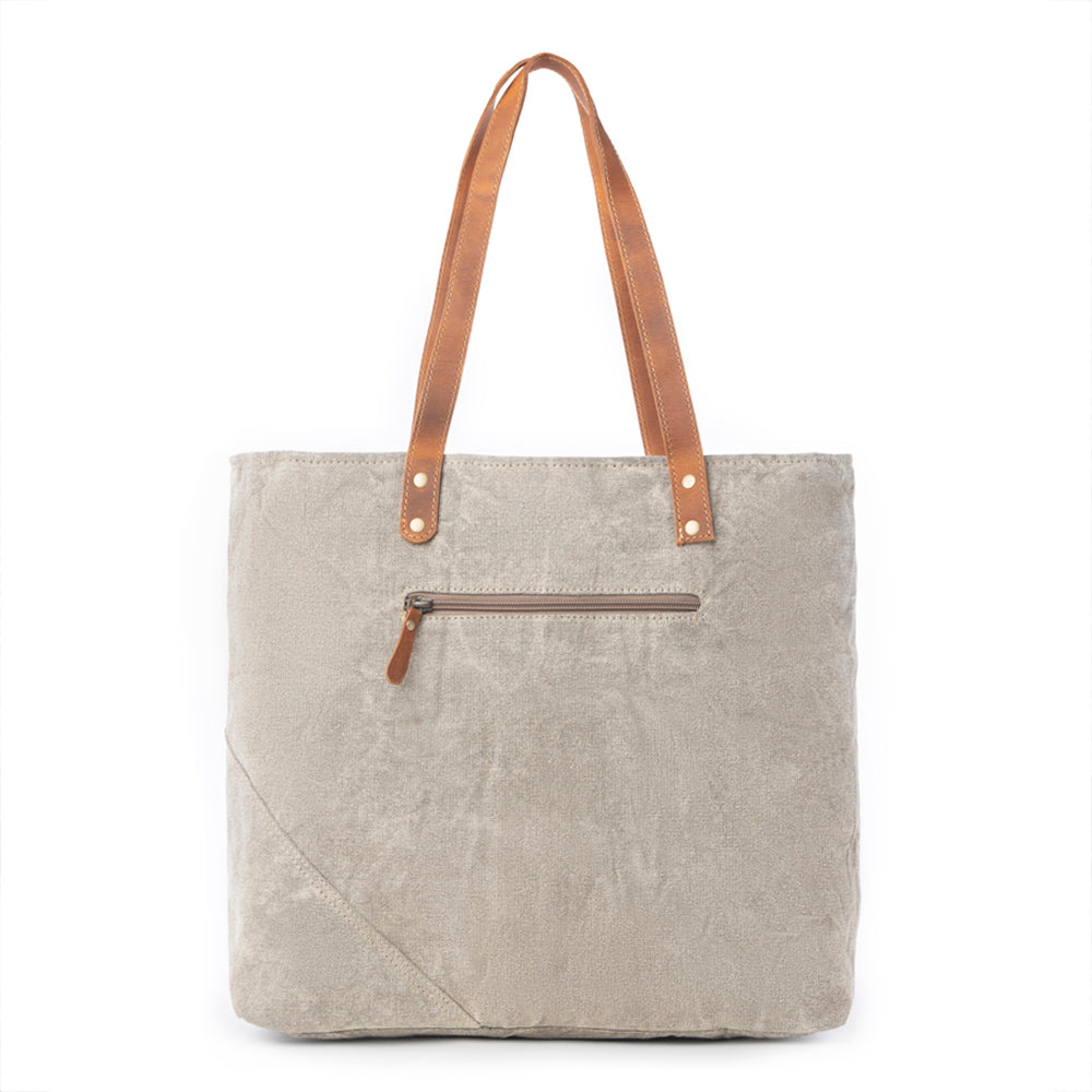 Boulangerie Floral Trim Tote Bag