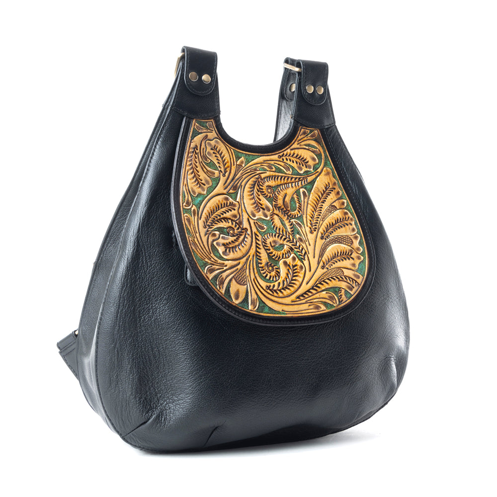 Minah Vista Hand-Tooled Bag