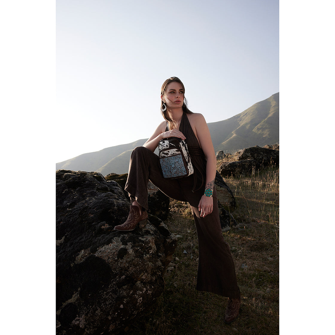 Delilah Creek Leather & Hairon Bag