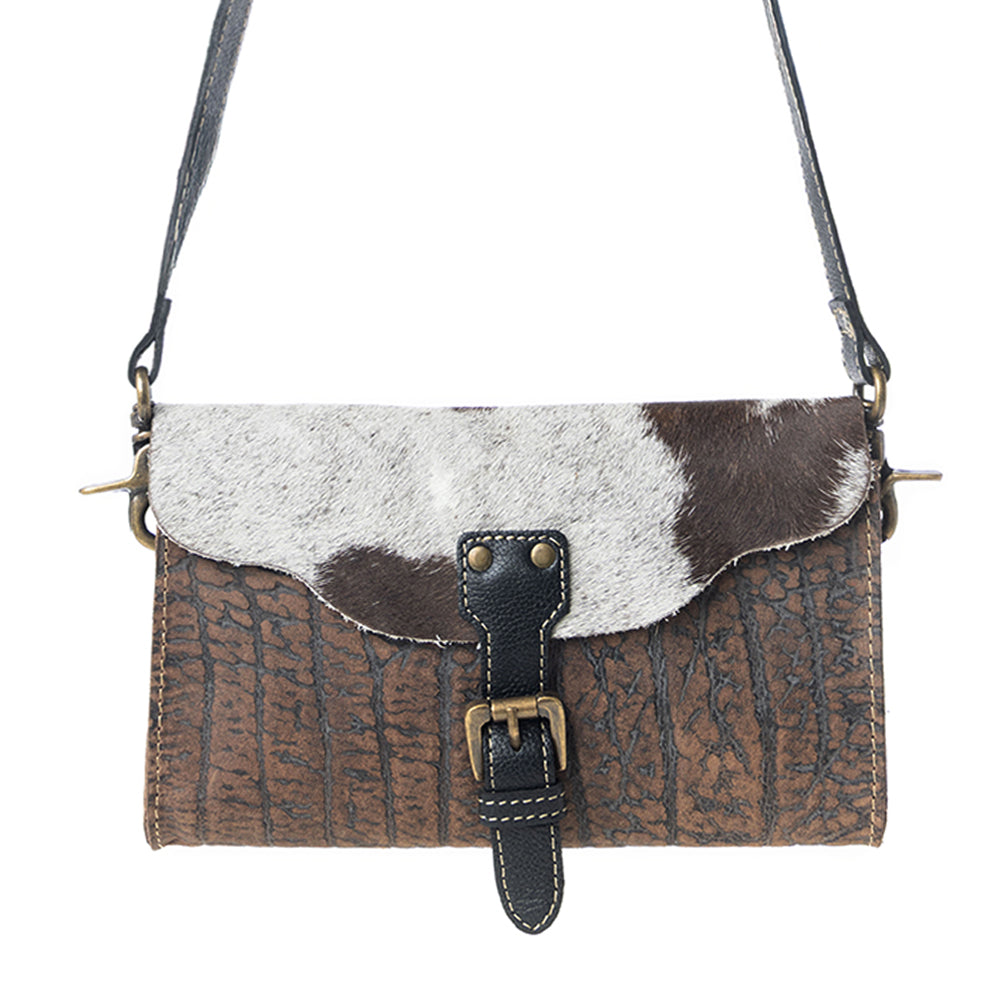 Blazing Bull Trail Leather & Hairon Bag