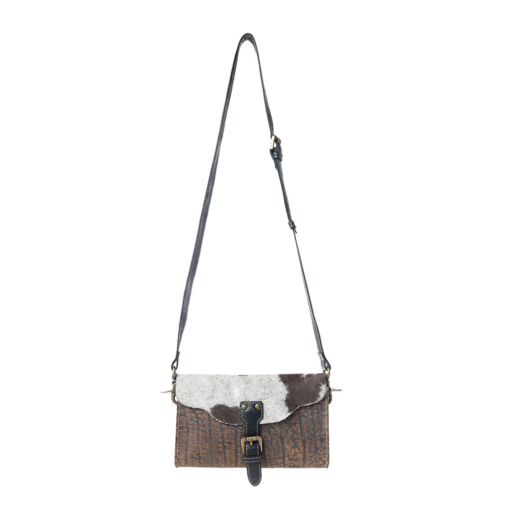Blazing Bull Trail Leather & Hairon Bag