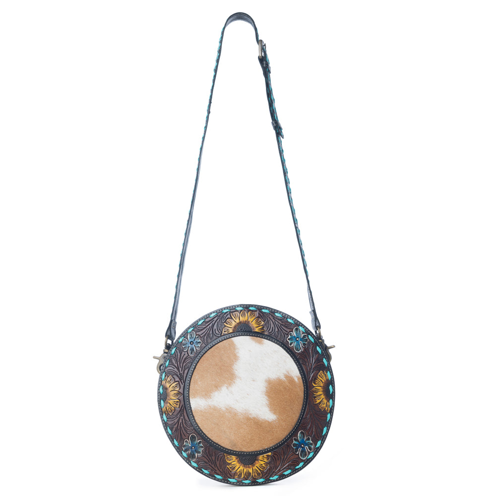 Sunflower Sunrise Round Bag