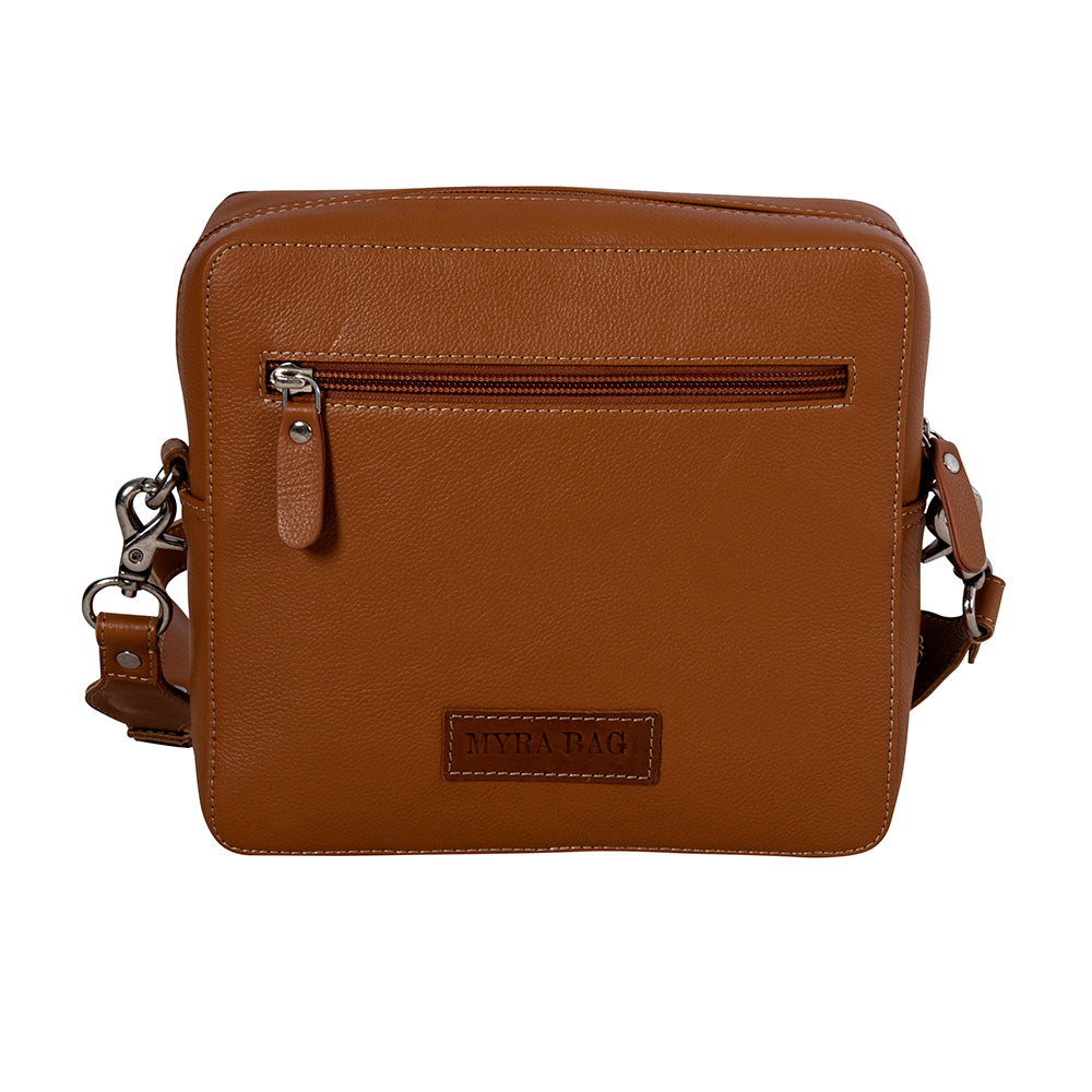 Desert Passion Flower Hand-Tooled Bag