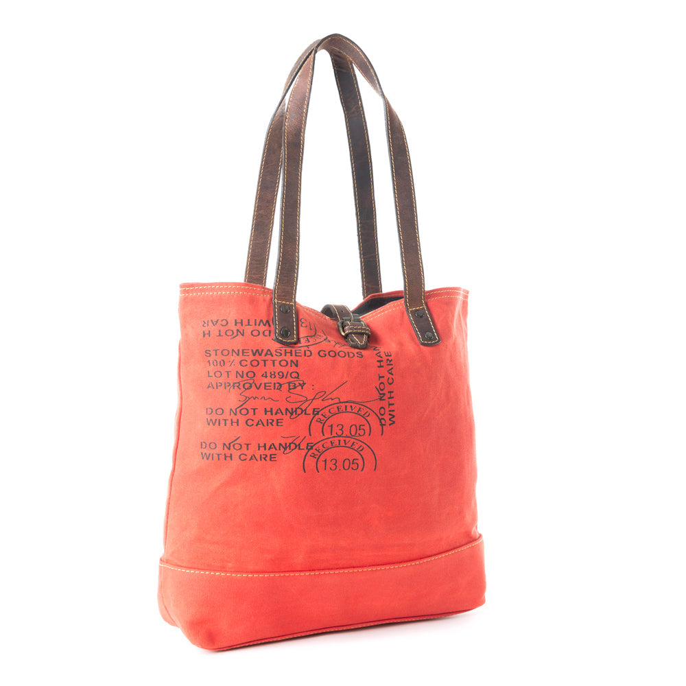 Graded Cotton Woven Canvas Tote Bag