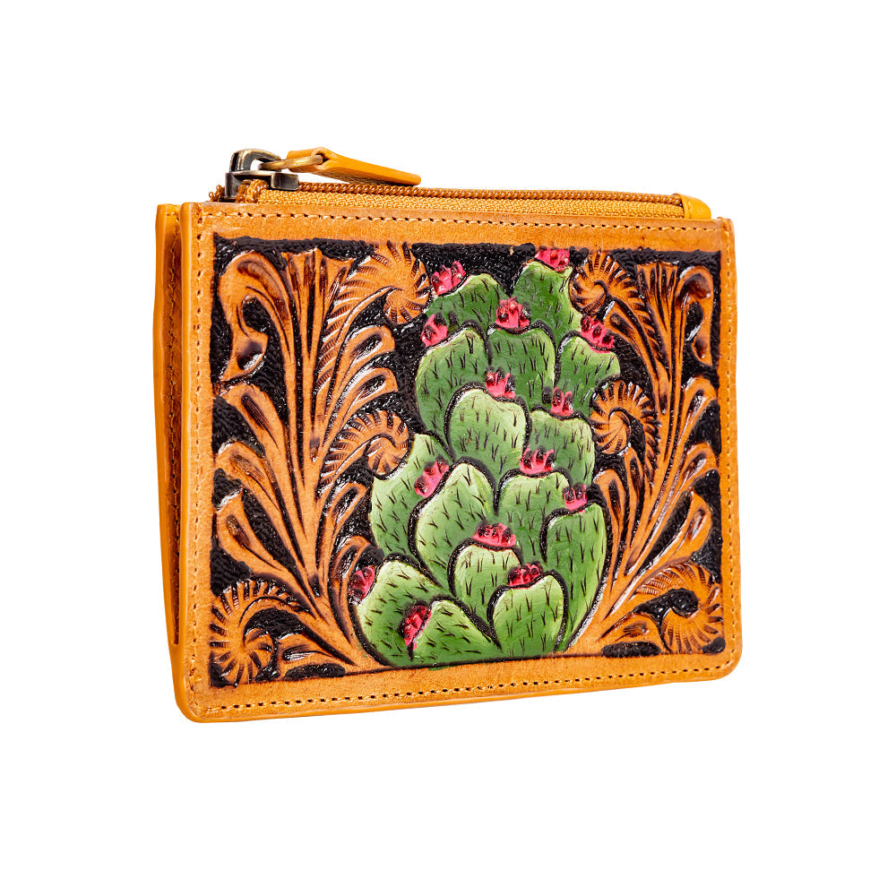 Spring Treasures Hand-tooled Credit Card Holder