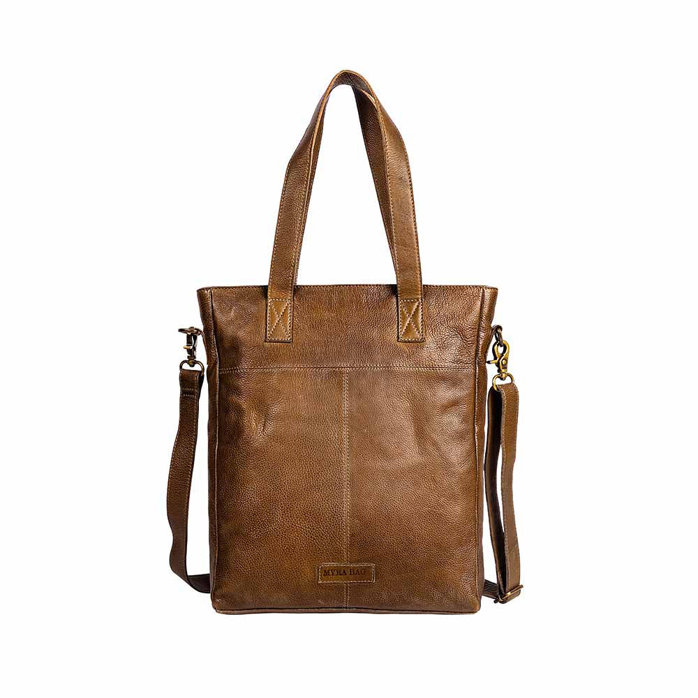 Open Plain Leather Bag
