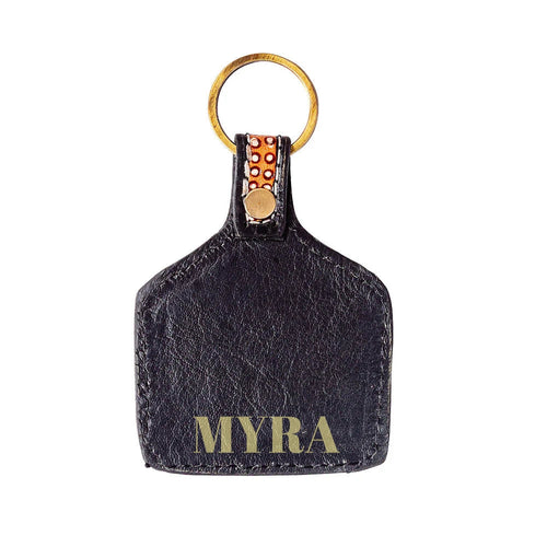 Trails West Hand-tooled Key Fob