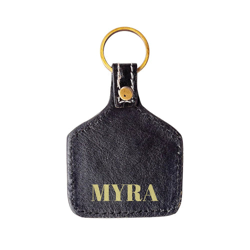 Trails East Hand-tooled Key Fob