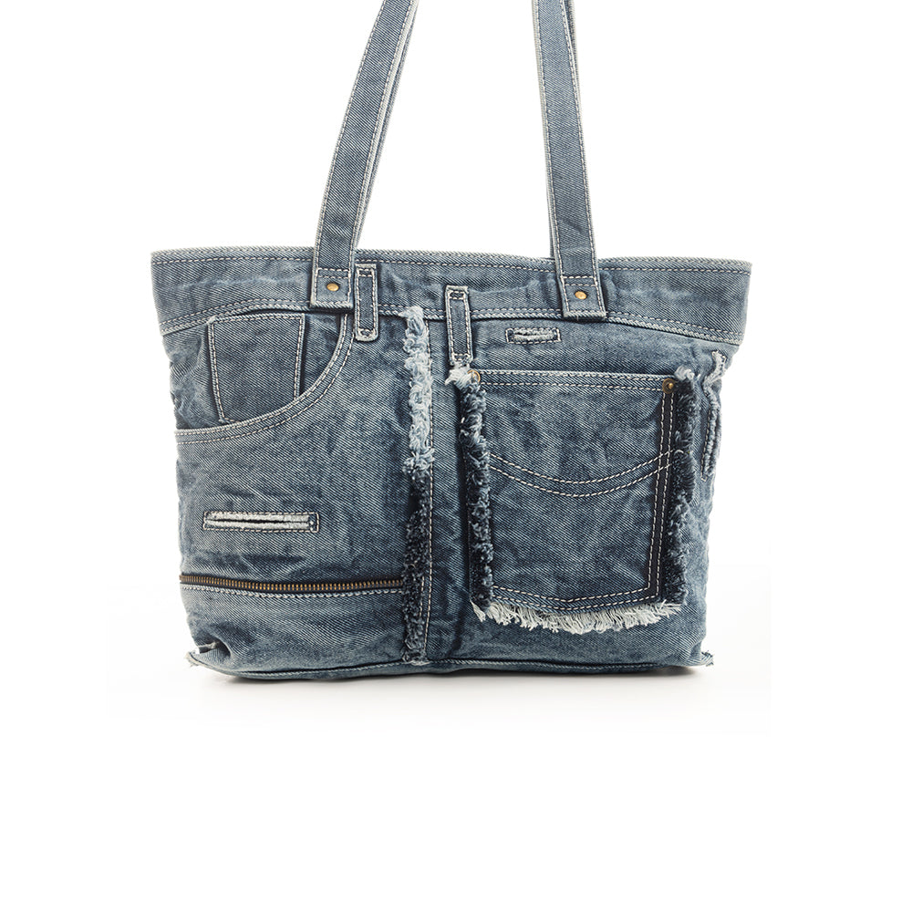 Vaqueros Azules Tote Bag