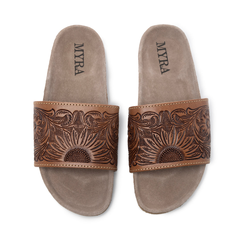 Dottie Hand-Tooled Sandals