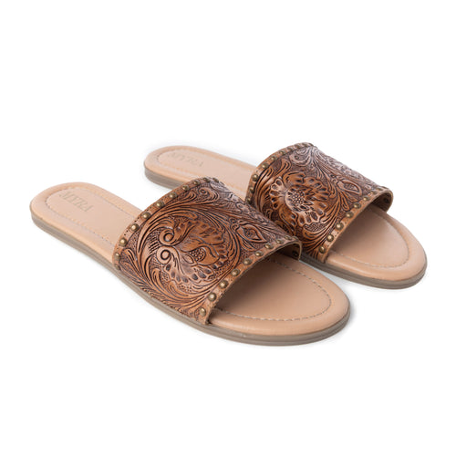 Kasandra Hand-Tooled Sandals