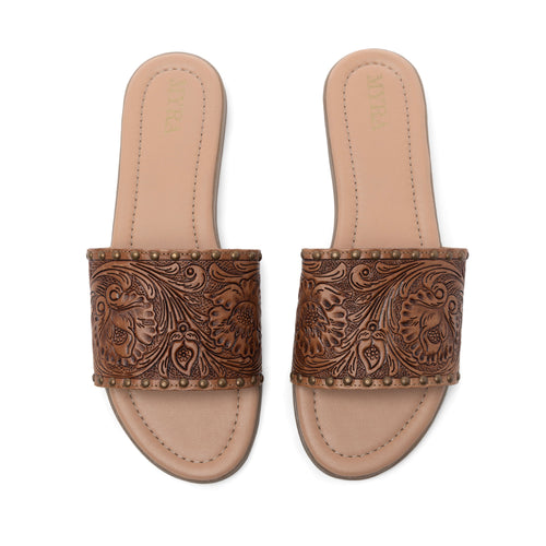 Kasandra Hand-Tooled Sandals