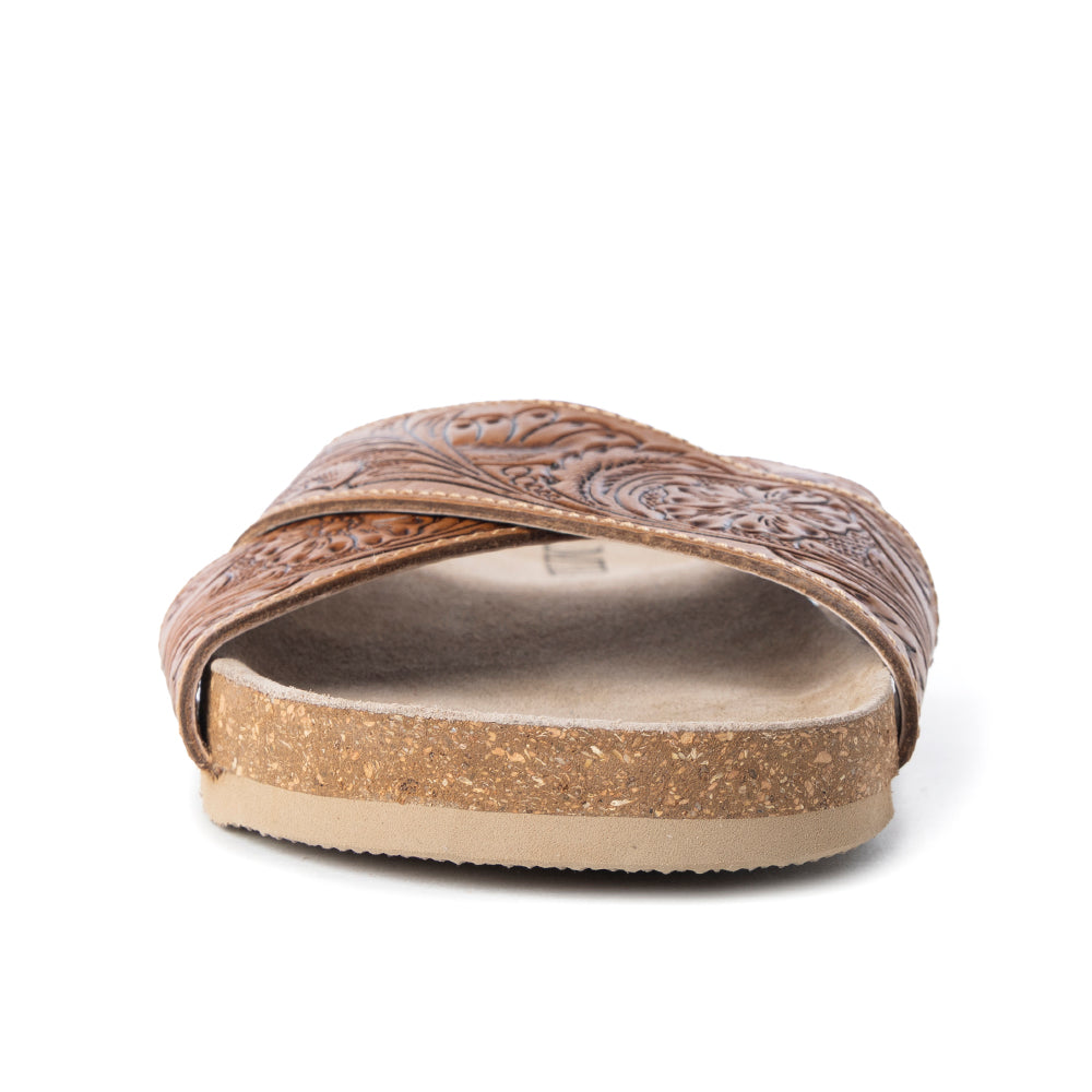 Gracie Hand-Tooled Sandals