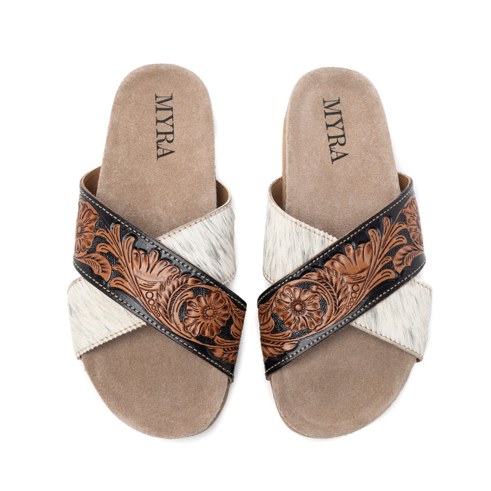 Nevada Hand-Tooled Sandals