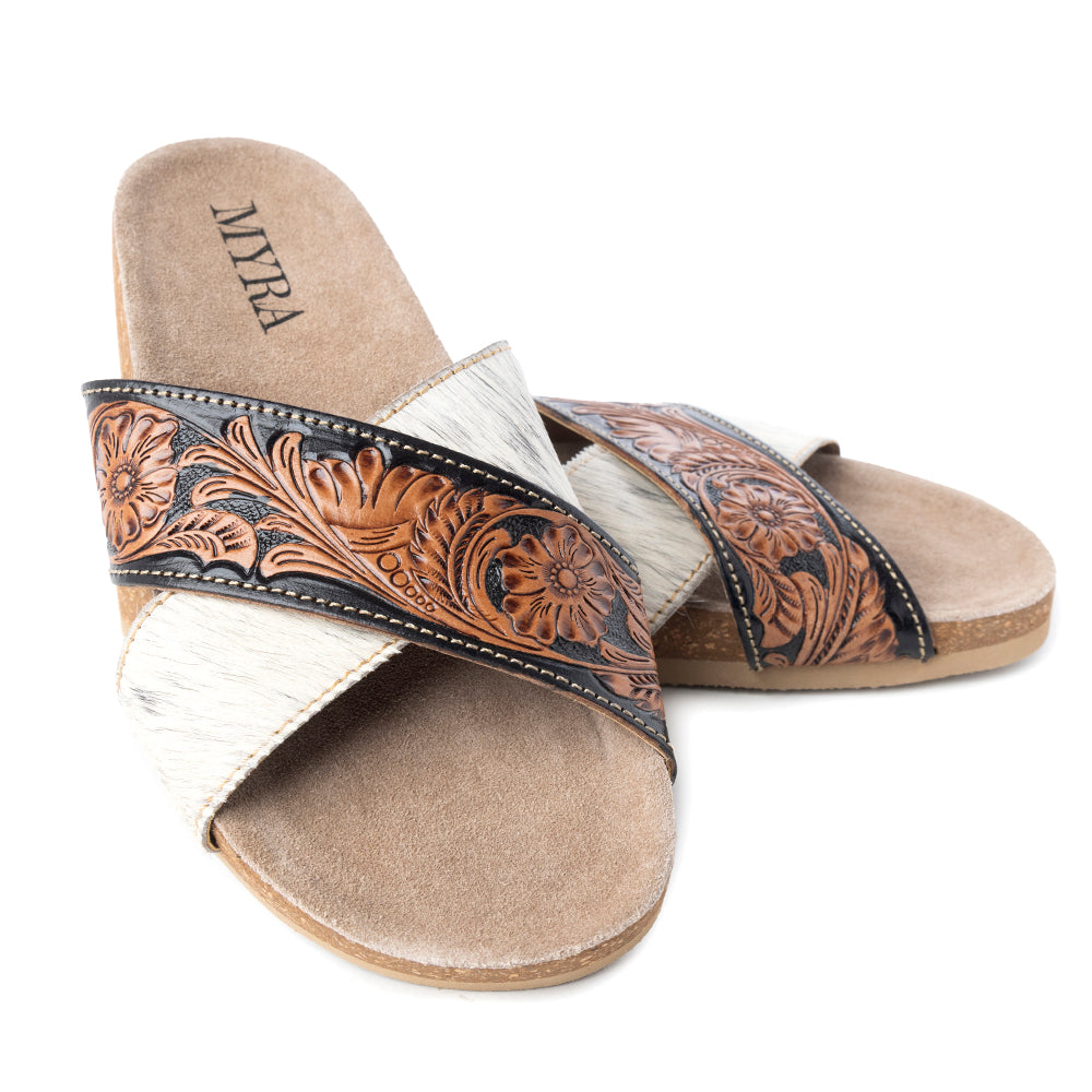 Nevada Hand-Tooled Sandals