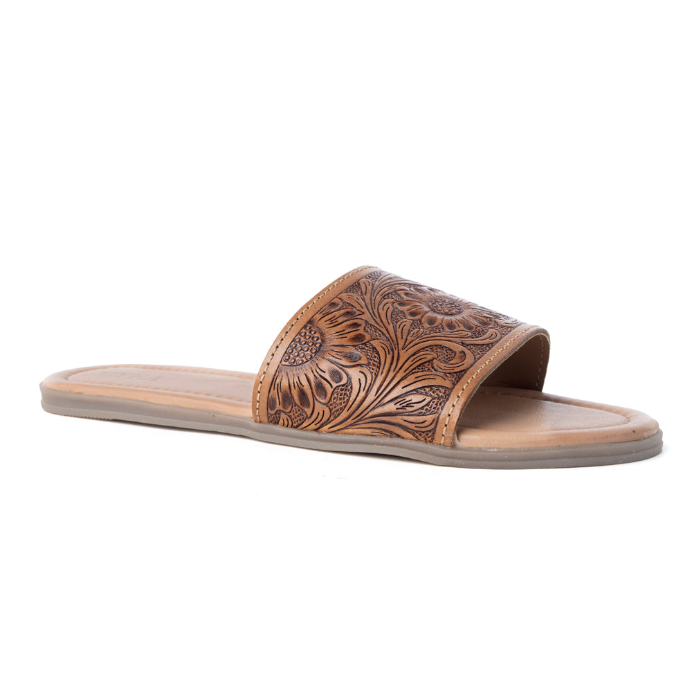 Xena Hand-Tooled Sandals