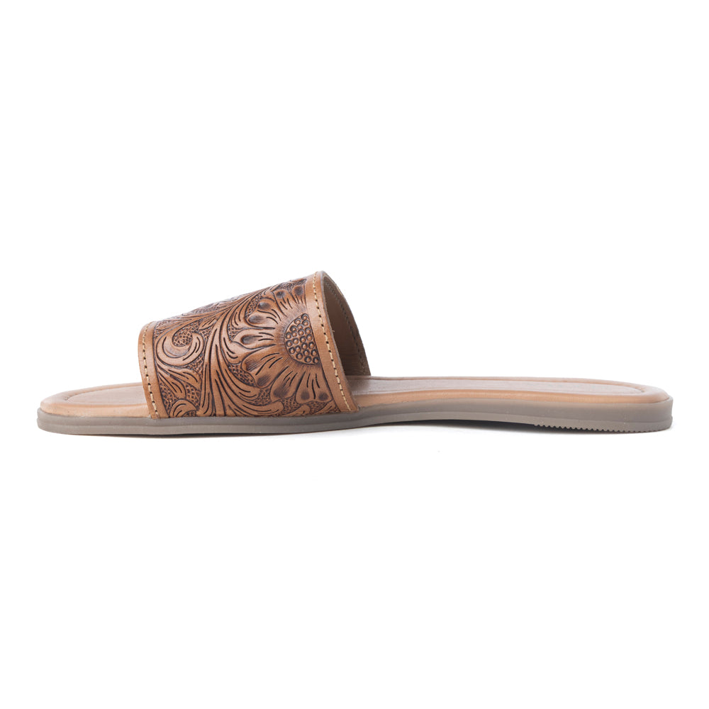 Xena Hand-Tooled Sandals